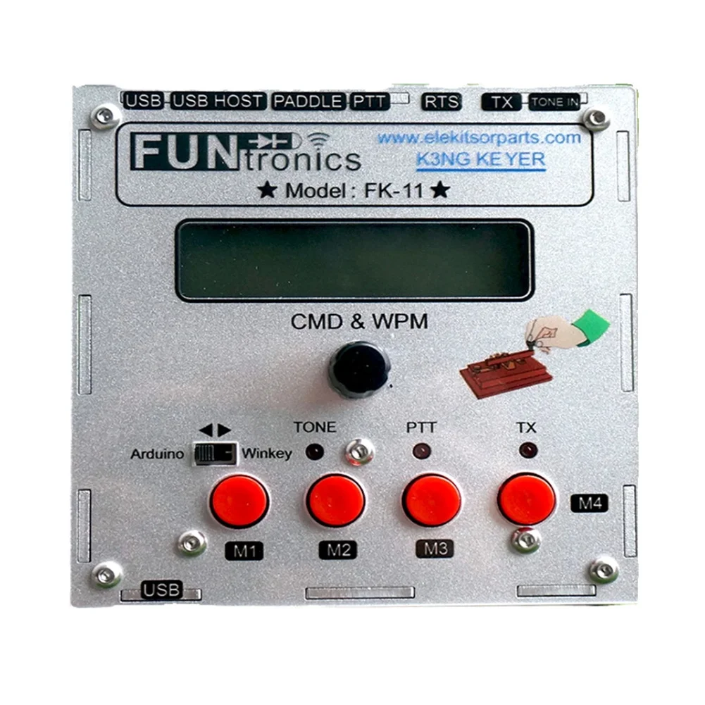 1 pz parti di ricambio K3NG open source compatibile con Arduino CW Keyer radio telegrafo Keyer CW Ginnico Learning-A25R