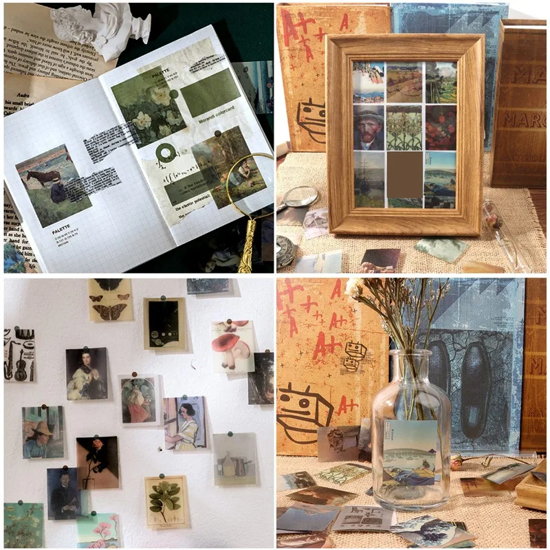 366 صفحة الخيال خمر بطاقة سكرابوكينغ الصغيرة صنع المجلات DIY كرافت الرجعية ورق للكتابة بطاقة الحرفية أطقم