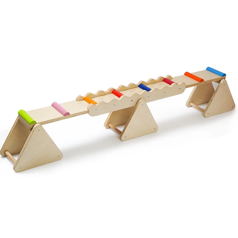 

Unisex Wooden Balance Training Balance Board for Children 2-4 Years Seesaw Balance Sensory System Training