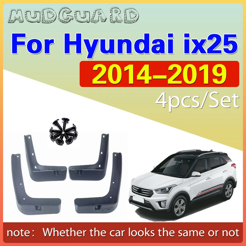 

4 шт. автомобильные передние и задние брызговики, брызговики для Hyundai Creta ix25 2014 2015 2016 2017 2018 2019