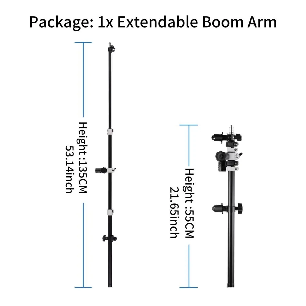 Support de bras de disque de réflecteur de tête de percussion rapide, lumière supérieure HONArm télescopique, sac de sable pour Speedlite Mini Flash