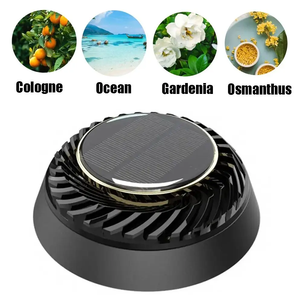 

Solar Powered Car Rotating Aromatherapy Car Air Freshener Fragrance Car Ornament Car Diffusers for Essential Oil Car Accessories