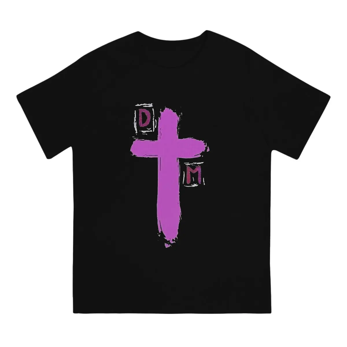 Cross Men T Shirts Depeche Cool Mode Novelty Tee Shirt Short Sleeve Round Neck T-Shirts Cotton Summer Tops