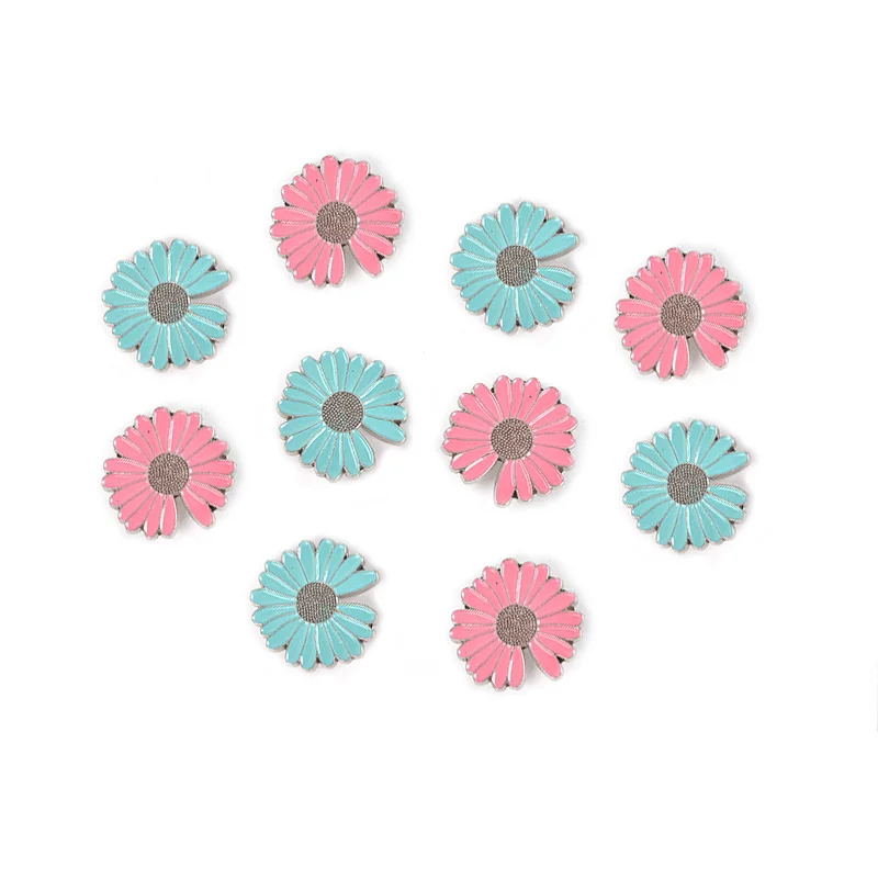 Sunflower Conchos metal with screw for Leather Craft Decoration and Repair on Belts, Bags, Shoes, Wallets