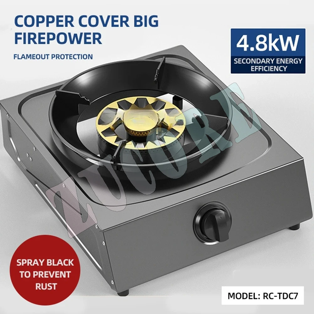 

Кухонная одинарная газовая плита, бытовая газовая плита из нержавеющей стали, варочная панель, энергосберегающая газовая плита Encimera