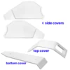 Jeu de housses en plastique pour vélo d'enduroebike /Plastique mat / noir et blanc 2
