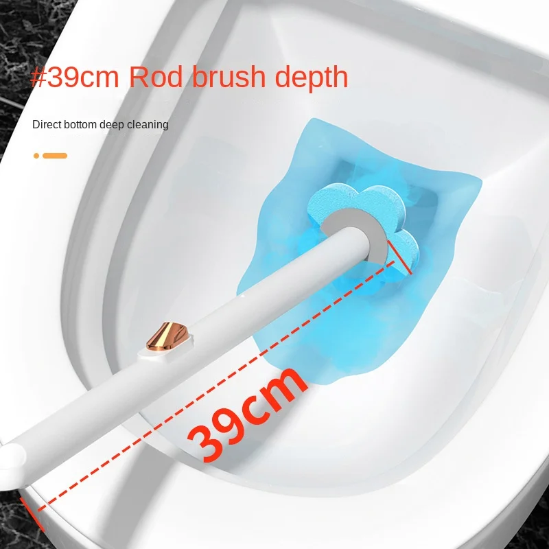 Disposable Toilet Brush Household No Dead-angle Wash Toilet Brush Wall-hanging Cleaning Toilet Clean Brush Can Be Replaced