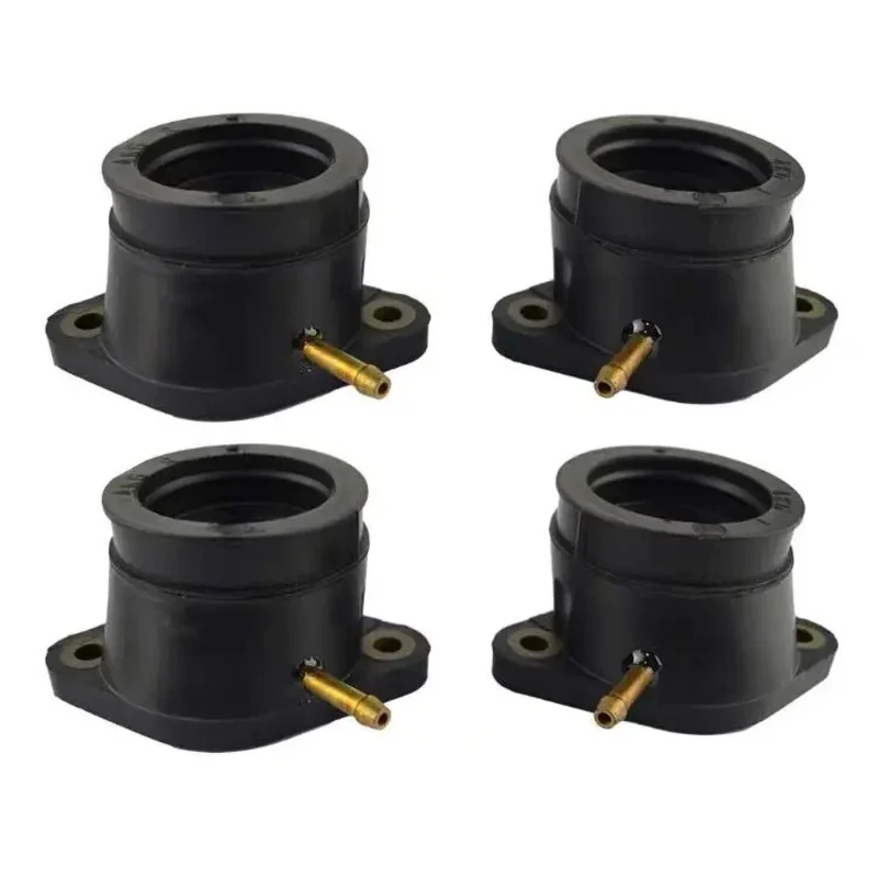 4PCs rubber carburetor intake manifold pipe Interface Adapter for Yamaha xjr1200 xjr1200sp 94-98 XJR1300 xjr1300sp 98-05 FJR1300