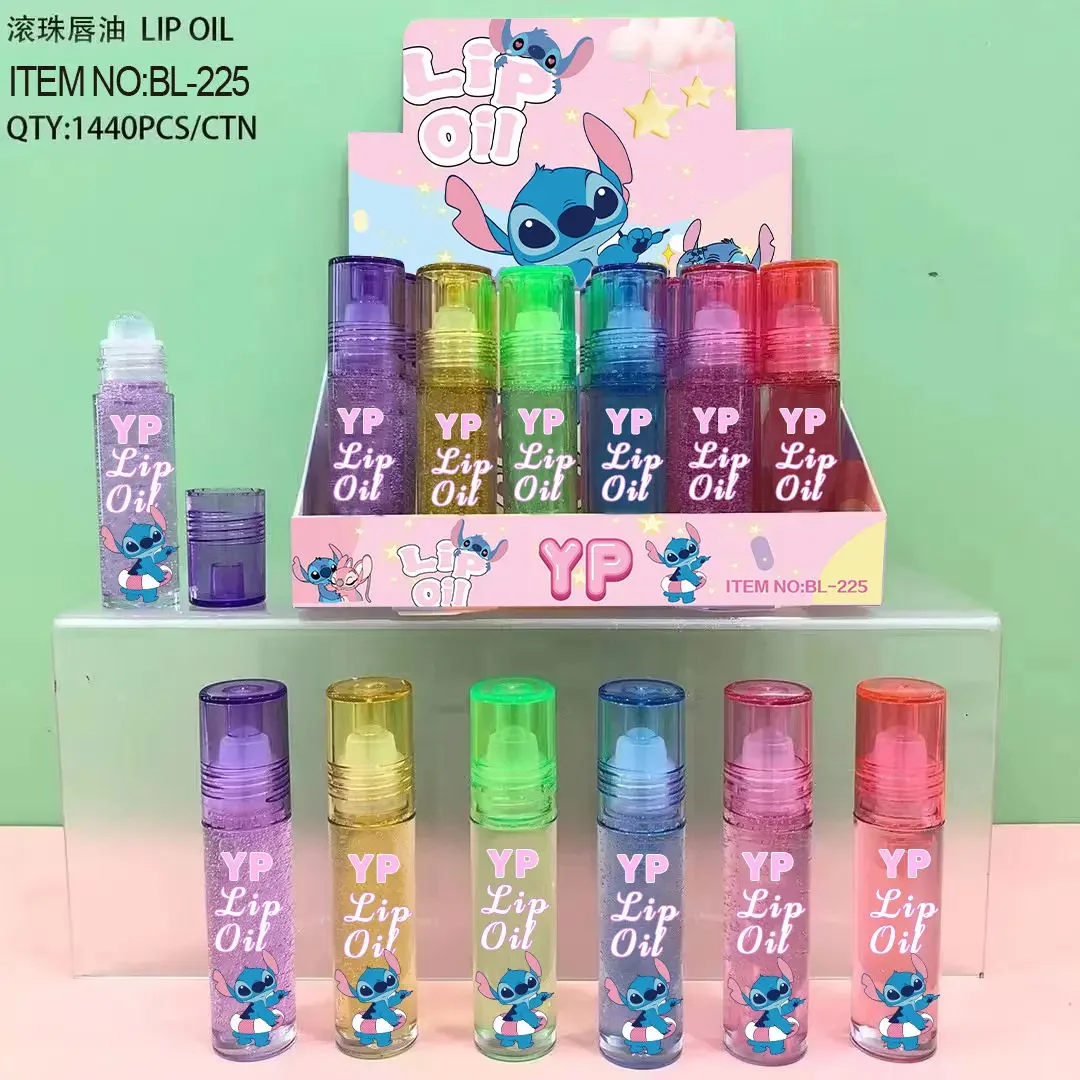 Kawaii Stitch Lipstick Lasting Moisturize Lip Gloss Exquisite Student Cosmetic Travel Girl Decorate Rouge Rossetta Daily Gift