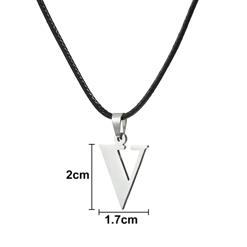 

Новое ожерелье из нержавеющей стали A-Z с буквами алфавита 26, ожерелье с английскими буквами для мужчин и женщин, персонализированные ювелирные изделия, подарки