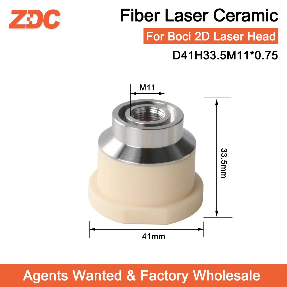 Imagem -05 - Zdc Boci Laser Cerâmica Bico Titular D41 H33.5 M11 mm para Boci Blt640 Blt641 Blt420 Fibra Cabeça de Corte a Laser