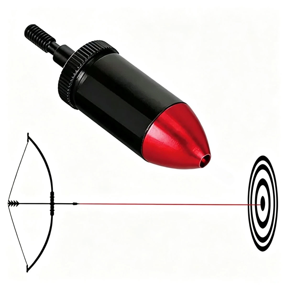 Tactical Crossbow Arrow Style Red La--ser Bore Sight Bow sight For Compound Bow Target Shooting Hunting Archery BoreSighter