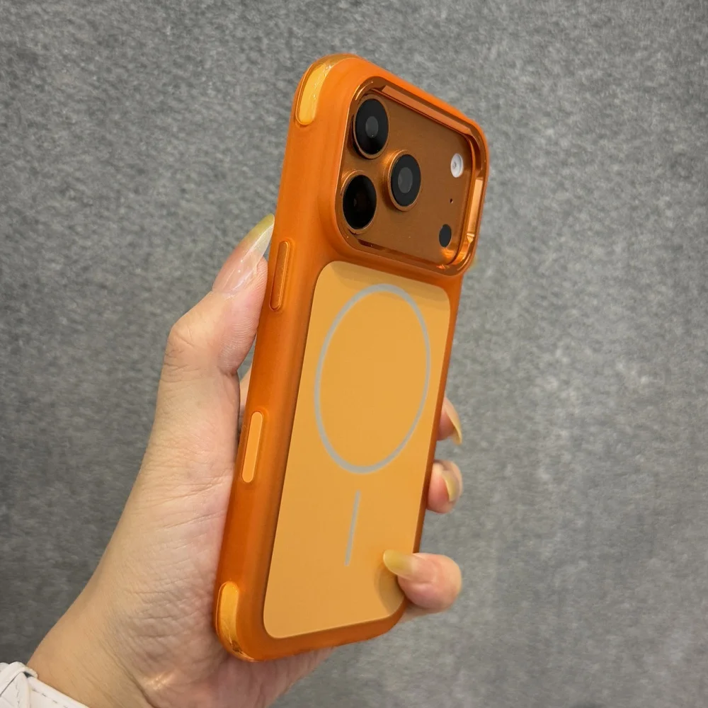 Wzmocnione, odporne na wstrząsy etui magnetyczne z poduszkami powietrznymi do iPhone 14 15 16 17 18 Pro Max, kompatybilne z MagSafe, nowo ulepszona osłona ochronna typu armor. — zdjęcie produktu 3