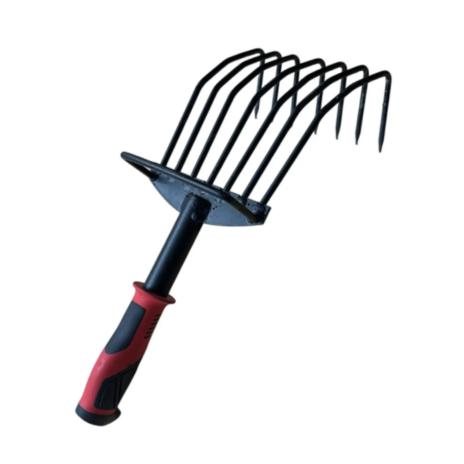 Hand Rake, Lightweight Small Leaf Rake Soil Tiller for Lawn Loosening Soil Patio Yard Removal