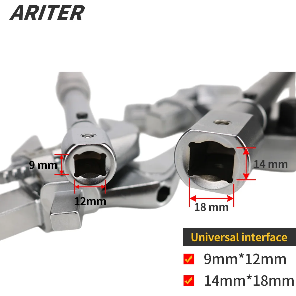 Free shipping Open Ended Insert Tools 14X18 drive 13-50mm Torque wrench Head
