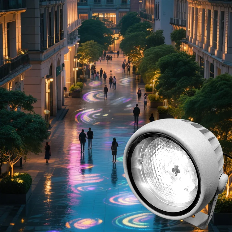 

Decorative LED Wave Light for Garden, Yard, Outdoor Landscape - IP65 Waterproof RGB Water Ripple Projection Lighting