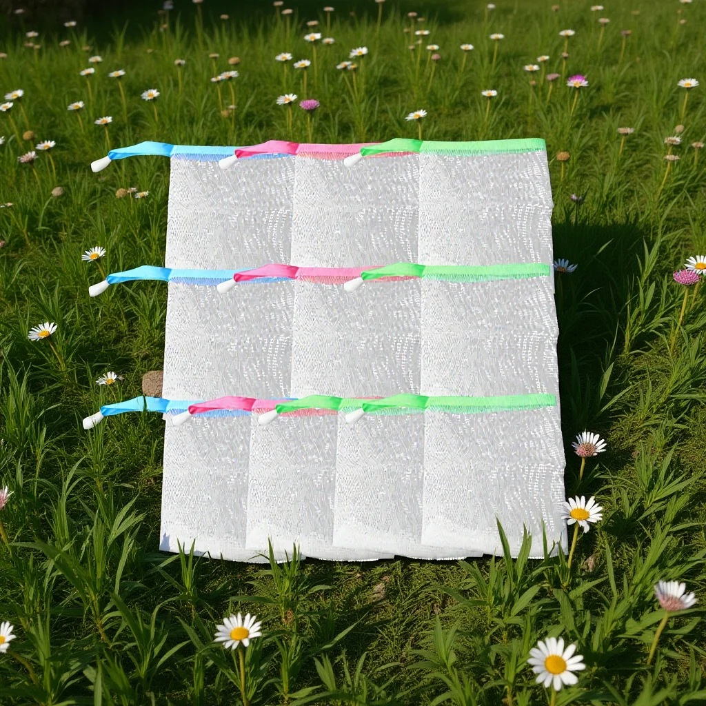 

10pcs Saver Exfoliating Pouch For Body Facial Body Cleaning Cleaning Durable Shower Tool Random Color