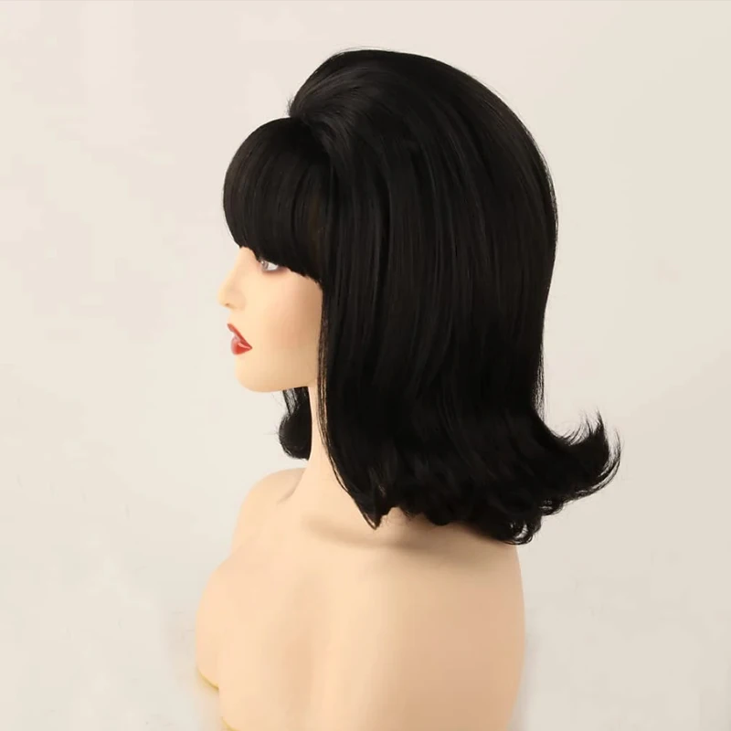HAIRJOY Kunsthaar Damen Flip Perücken 70er Pinup Perücken 60er Retro Beehive Stil Vintage Look Halloween Kostüm Perücke – Detail 19