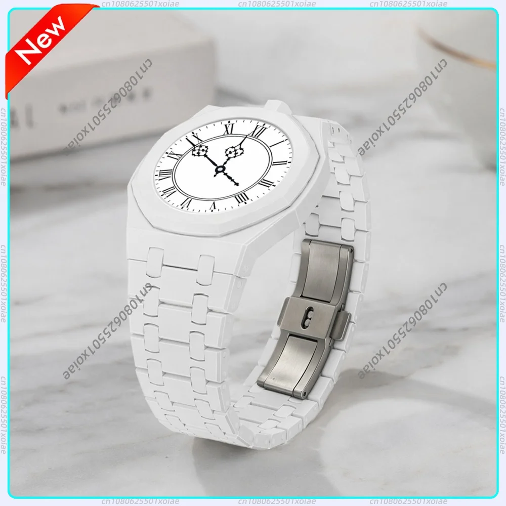 Premium Ceramic Watch Strap Compatible WithSwatch x AP Royal Pop Accessories Custom Fit Bracelet For 3 And 12O'clock Direction