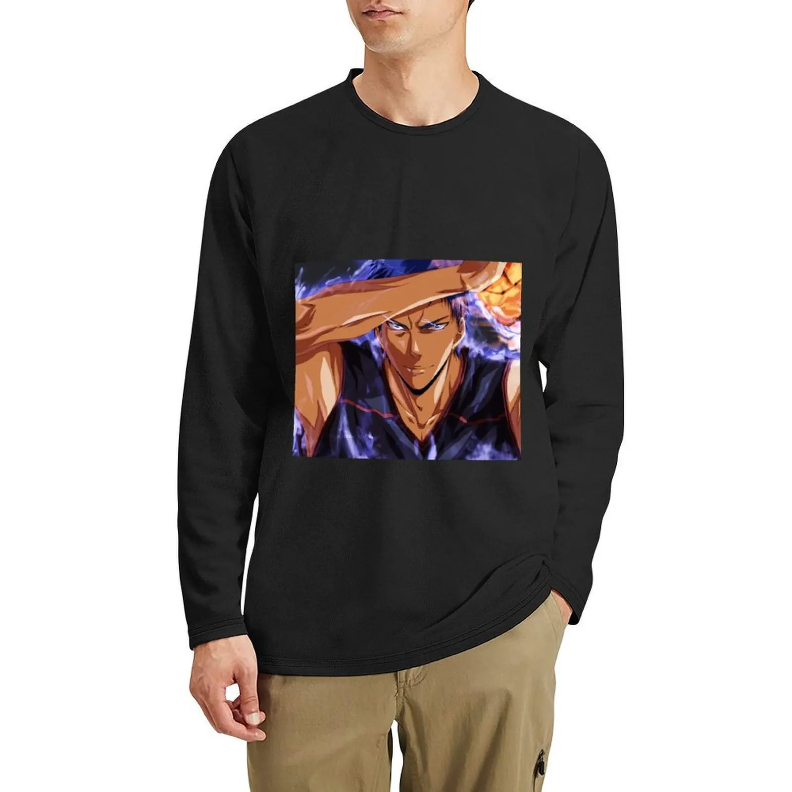 

Aomine Daiki Long T-Shirt custom t shirt boys animal print shirt plus size t shirts anime mens t shirts