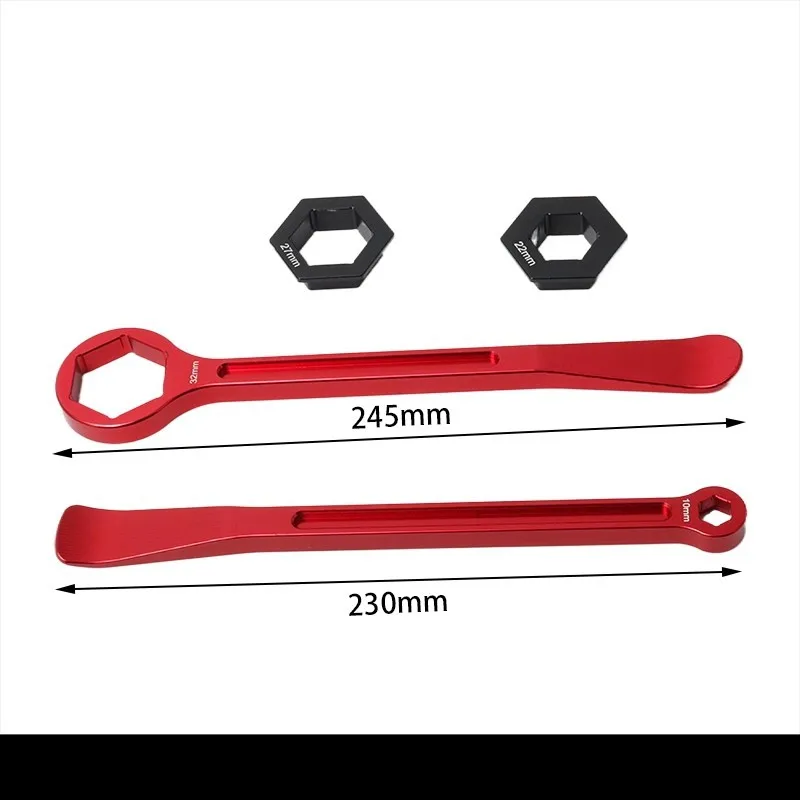 Off‑Road Motorcycle Tire Lever Tool, Hex Axle Wrench Tire Remover Spoon For Motorbike Rim Tire Repair