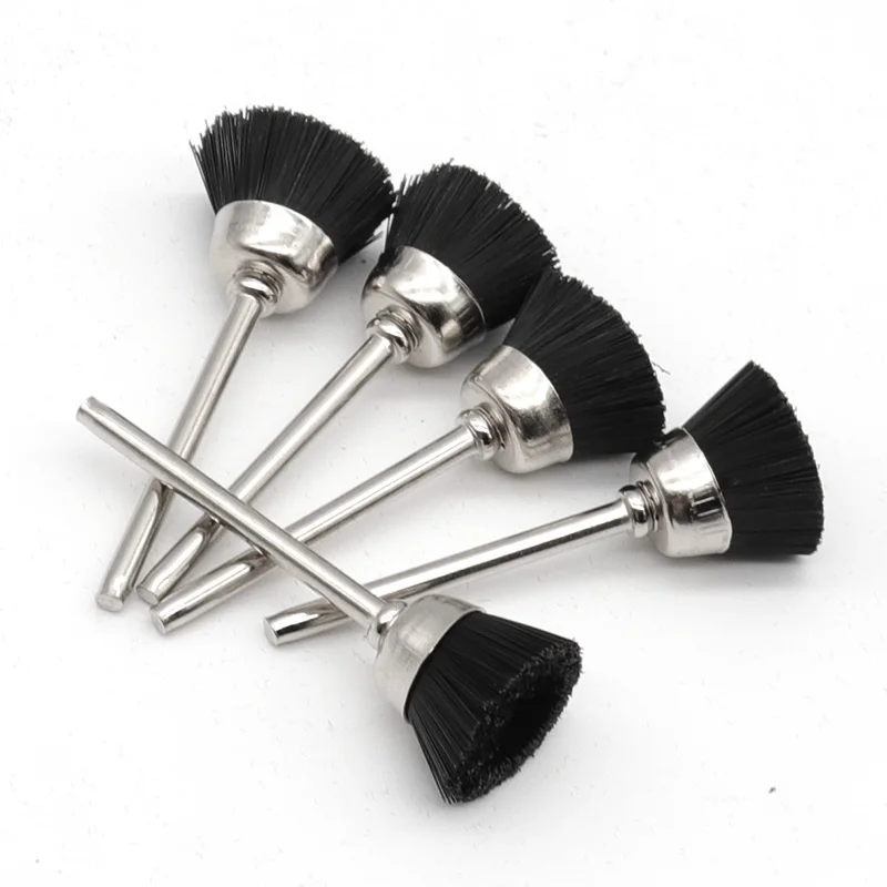 5PCS 10PCs Nylon Polishing Brushes Bowl Polisher 2.9mm Drill Nylon Wire Grinding Wheel Accessories