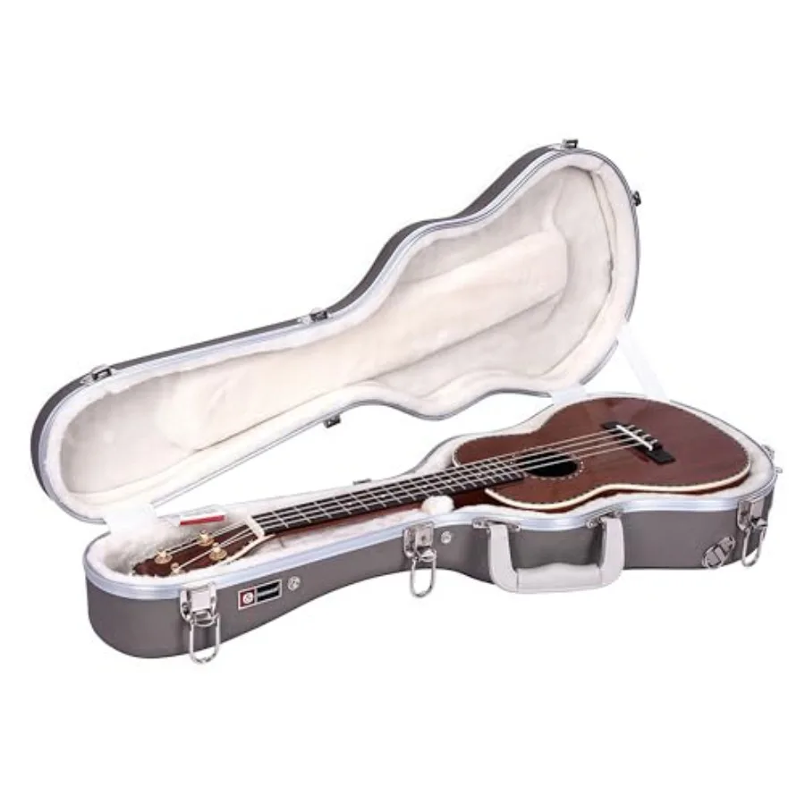 

Crossrock 0-String Tenor Ukulele with Super Lightweight ABS Molded Hard Case in Champagne Durable and Portable Design for Easy