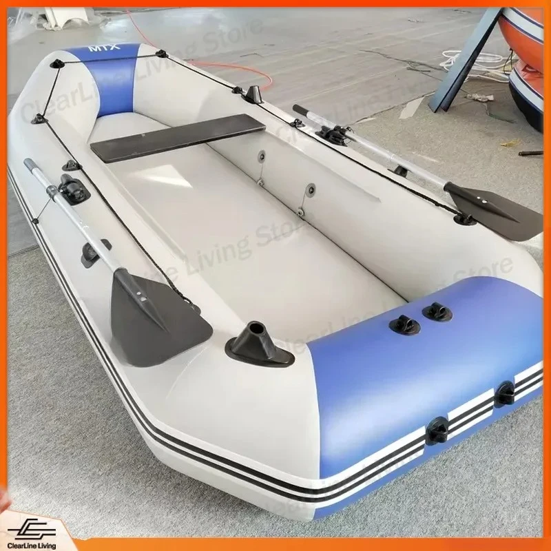 2023 New Inflatable Fishing Boat Small PVC Rubber Dinghy Mojiang Portable Raft for Lake River Sea Outdoor Water Sports Gear
