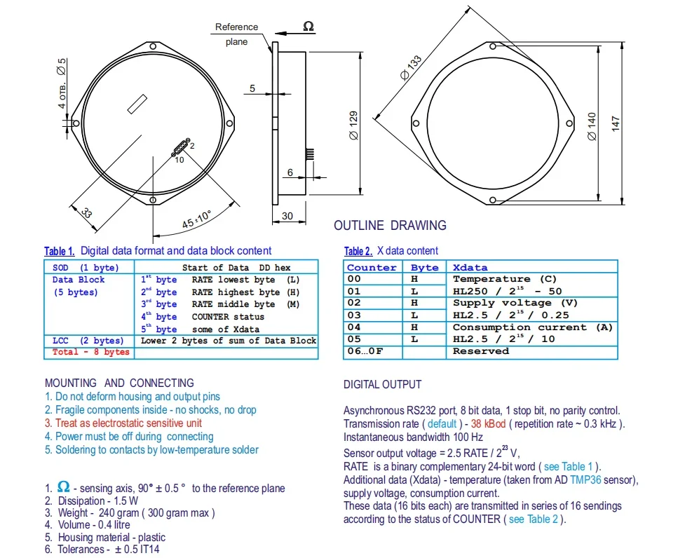 VG035PD digital fiber optic gyroscope VG035P high wholesale