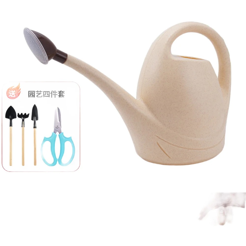 Large Capacity 3.5L Thickened Plastic Watering Can With Long Spout For Garden  Lawn Home Office Courtyard Farmhouse