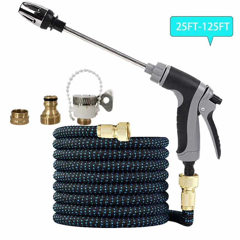 

Многофункциональный пистолет для мойки автомобилей высокого давления, оснащенный гибкими садовыми шлангами, подходит для мойки и чистки автомобилей, 1 шт.