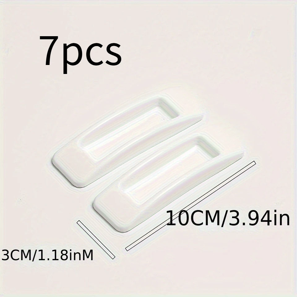 7pcs Instant Cabinet Handle Pull Drawer Pull Assistant, with Adhesive Sliding Door Handle Sticks on Glass Window Wardrobe Handle