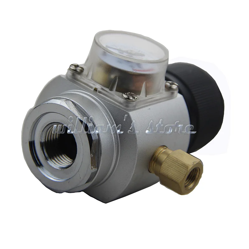 Beer pressure reducing valve carbon dioxide CO2 valve 60PSI with pressure gauge valve 16 g small steel cylinder