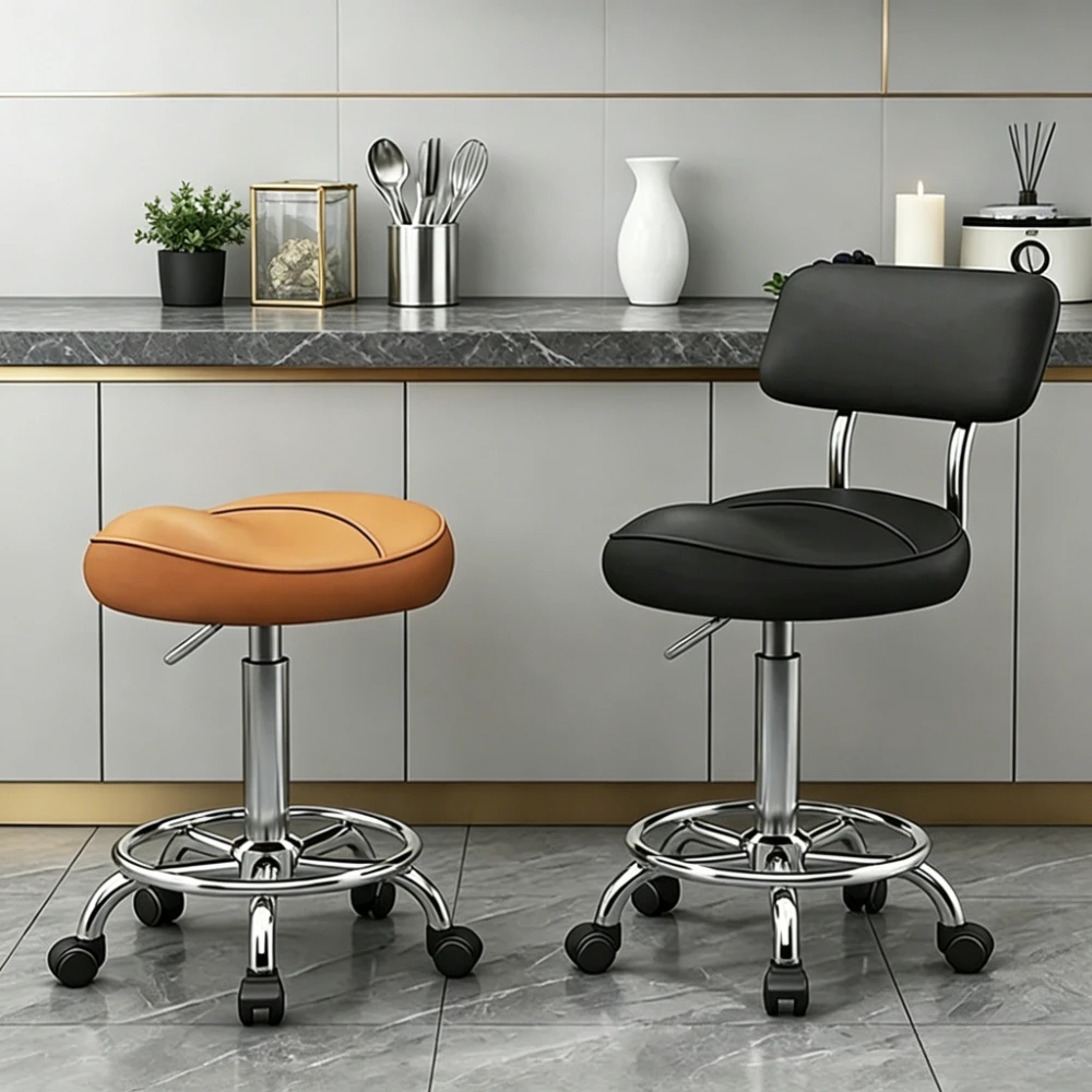 Adjustable Swivel Stool Round Chair Salon Manicure Pedicure Beauty Rolling Chair Hairdressing Barber Spa Professional Stool