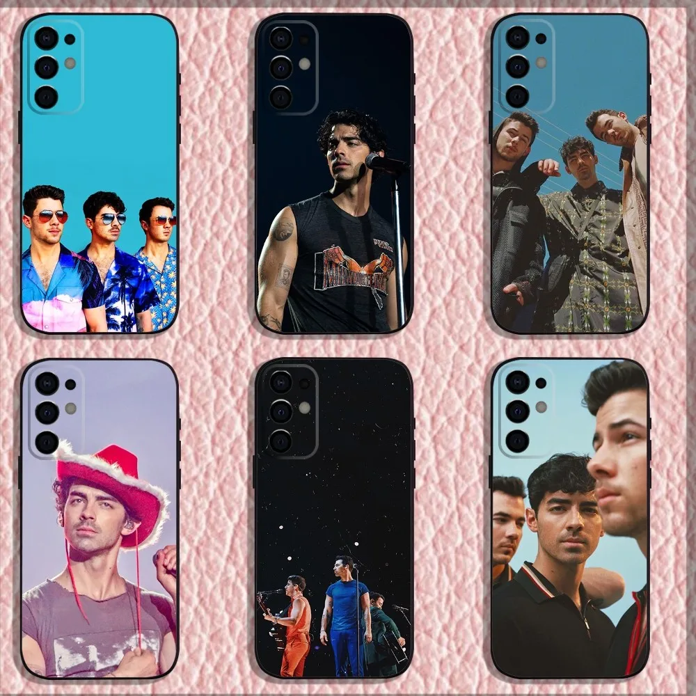 J-Jonas Brothers Phone Case For Samsung S24,S21,S22,S23,S30,Ultra,S20,Plus,Fe,Lite,Note,10,9,5G Black Soft Shell