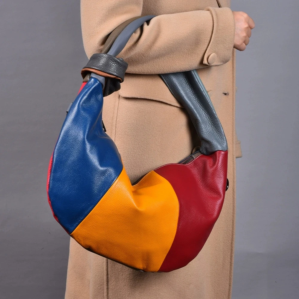 new-genuine-leather-women's-shoulder-bag-ethnic-style-retro-style-soft-women's-crossbody-bag