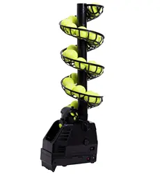 Professional Tennis Ball Launcher Machine,Portable Automatic Trainer with Multi-Speed &Remote Control for Home/Club Practice