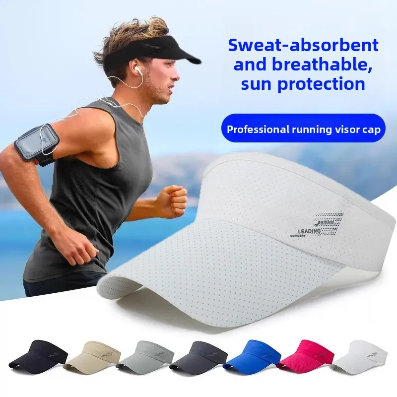 

Marathon Professional Running Hats Empty Top Quick Dry Unisex Sports Tennis Caps Summer Season Outdoor Activities Headwear