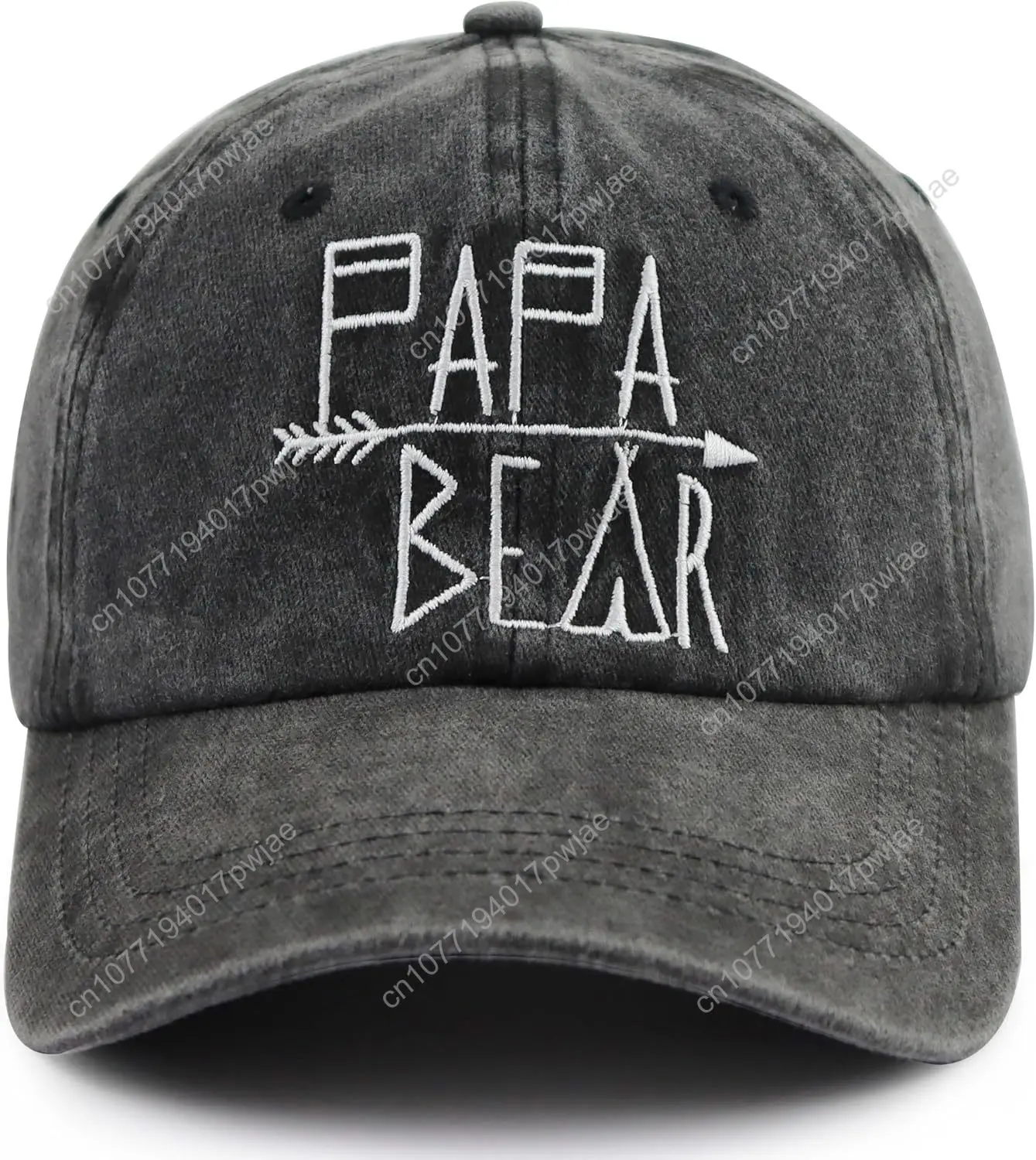 KKMKSHHG Унисекс Джинсовая шапка Mama Bear Регулируемая бейсболка из потертого хлопка для папы
