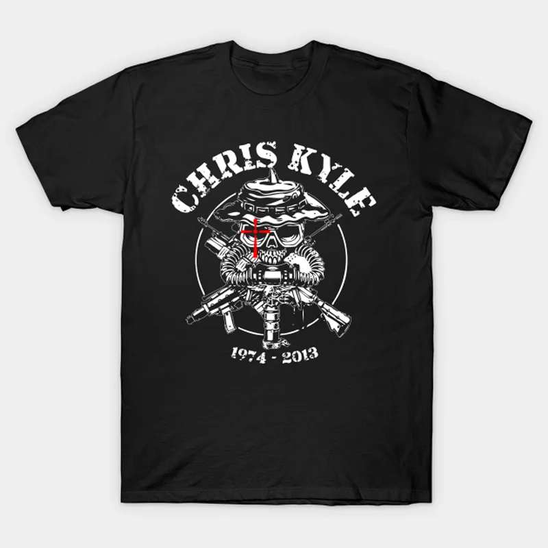 Naval SEALs Sniper Chris Kyle T-Shirt New 100% Cotton O-Neck Summer Short Sleeve Casual Mens T-shirt Size S-3XL