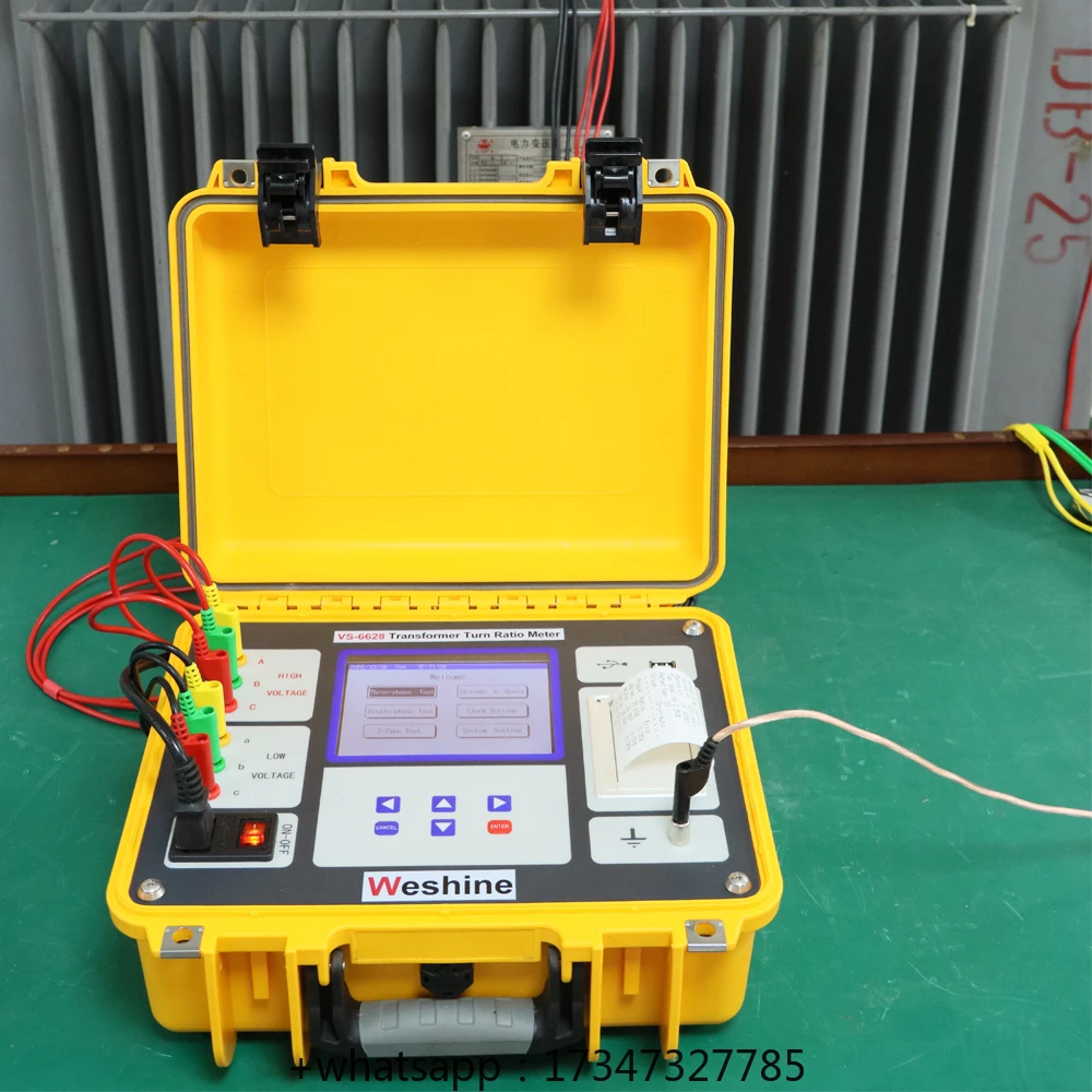 

High Repurchase Rate Digital Three 3 Phase Transformer Voltage Ratiometer TTR Meter Turns Ratio Tester For Transformer