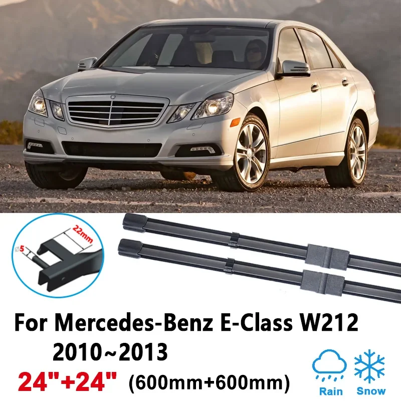 

For Mercedes-Benz E-Class E 250 W212 2010~2013 Car Wiper Blade Windscreen Windshield Clean Front Wiper Brushes Tools Accessories