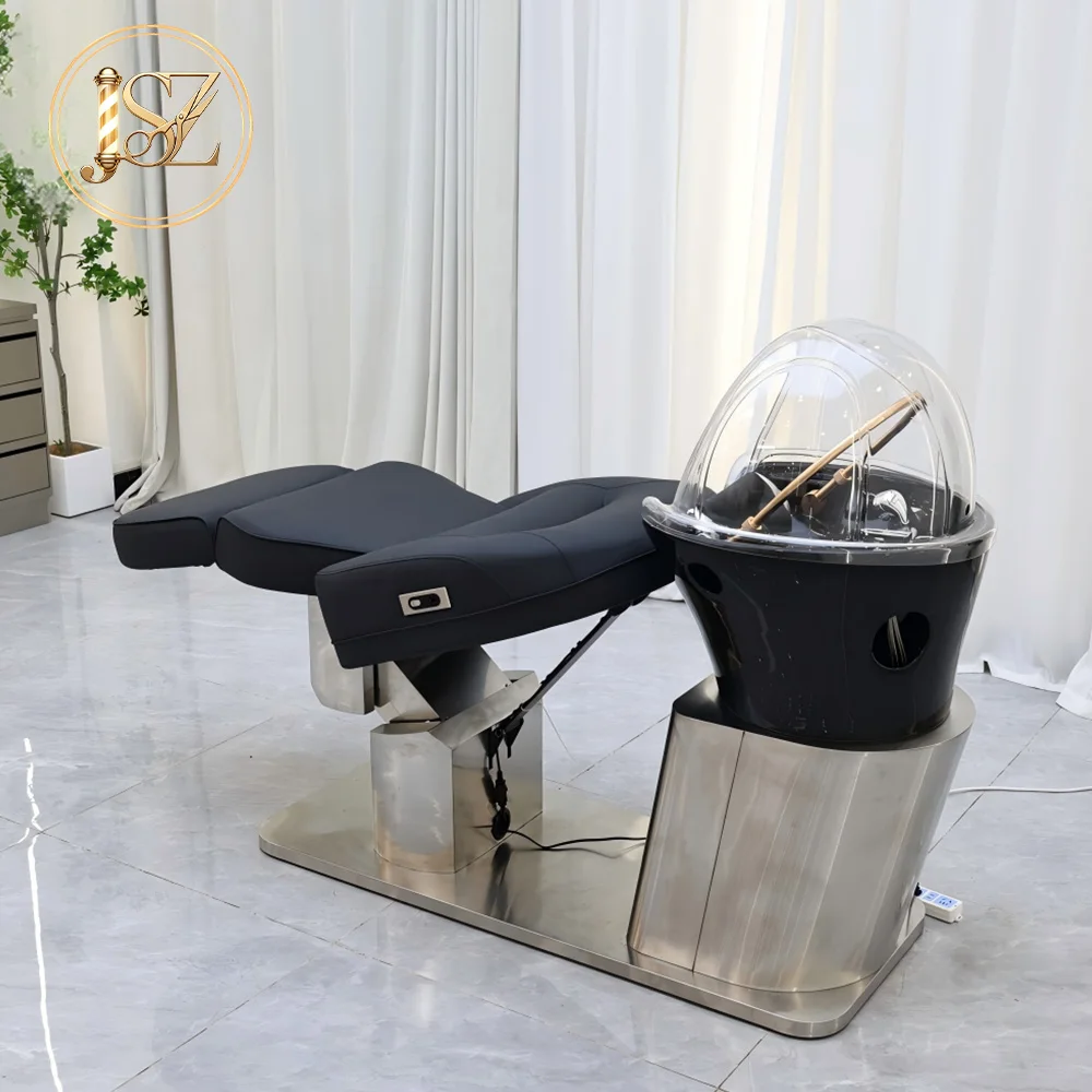 PU Leather Massage Shampoo Bowl Chair Durable Hair Spa Furniture for Hair Salon Use