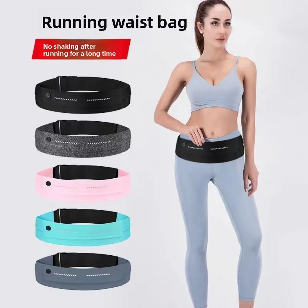 

Ultra-Thin Sport Mobile Waist Bag Night Reflection High Elastic Running Waist Bag Large Capacity Storage Sports Phone Bag