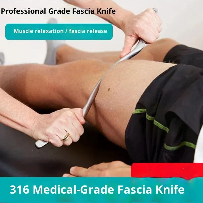 

1PC Gua Sha Scraping Massage Tool For Large Muscles Soft Tissue Mobilization 304 Stainless Steel Fascia Knife M Guasha Therapy