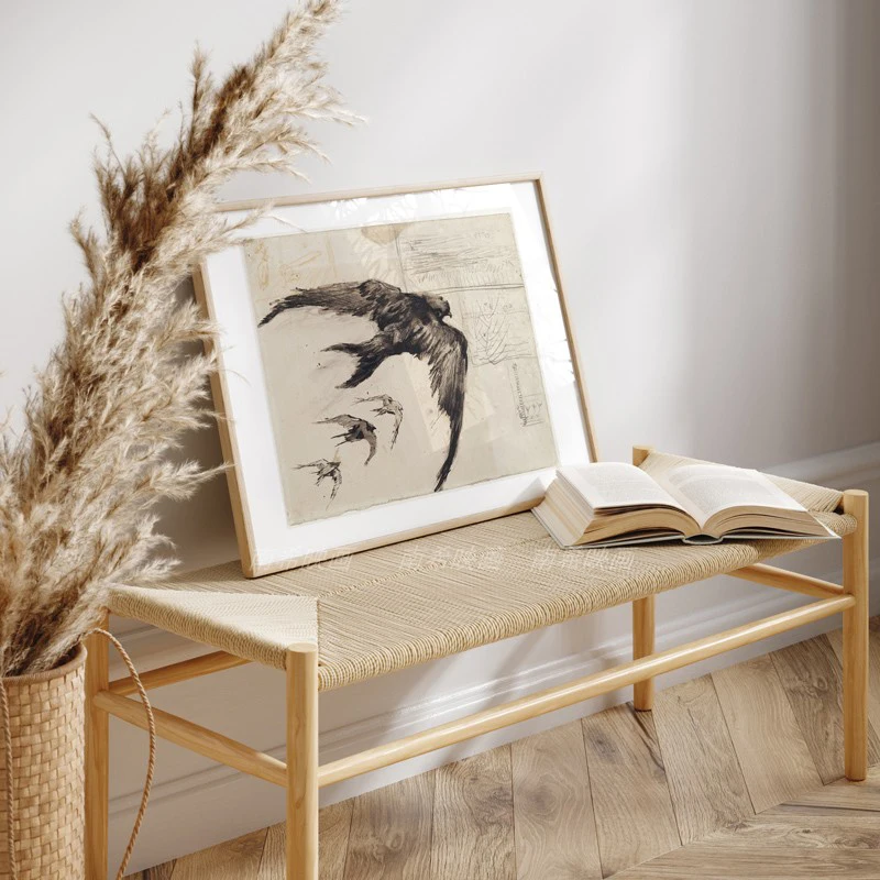 

Vincent van Gogh Swallow Horse Leaf Sketch Manuscript Canvas Poster Masterpiece Art Painting Wall Decor Home Decoration