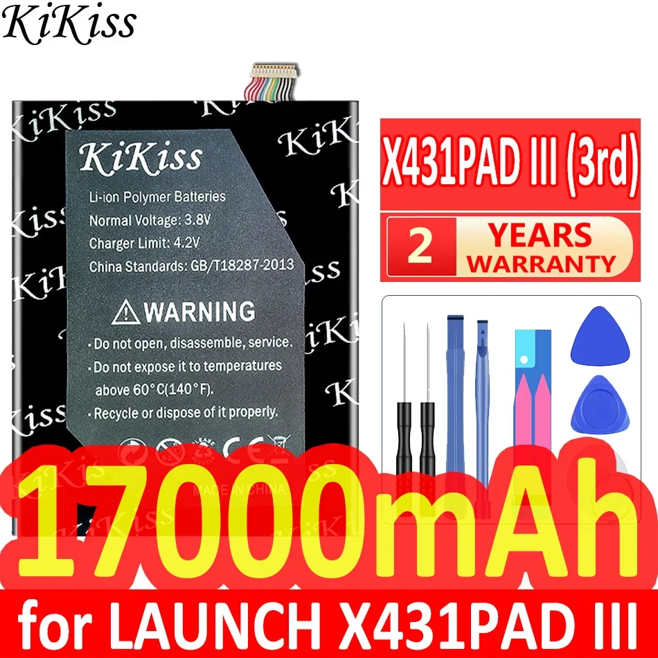 

17000mAh KiKiss Powerful Battery for LAUNCH X431PAD III 3 X431PAD3