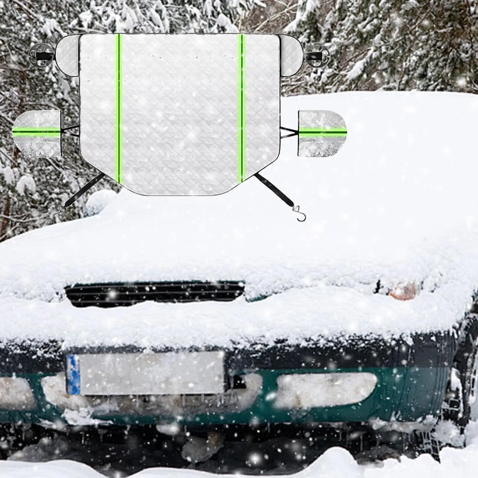 

Чехол на лобовое стекло автомобиля, снежный чехол, зимний ледяной солнцезащитный козырек, противотуманный солнцезащитный козырек на лобовое стекло для транспортных средств, внедорожников