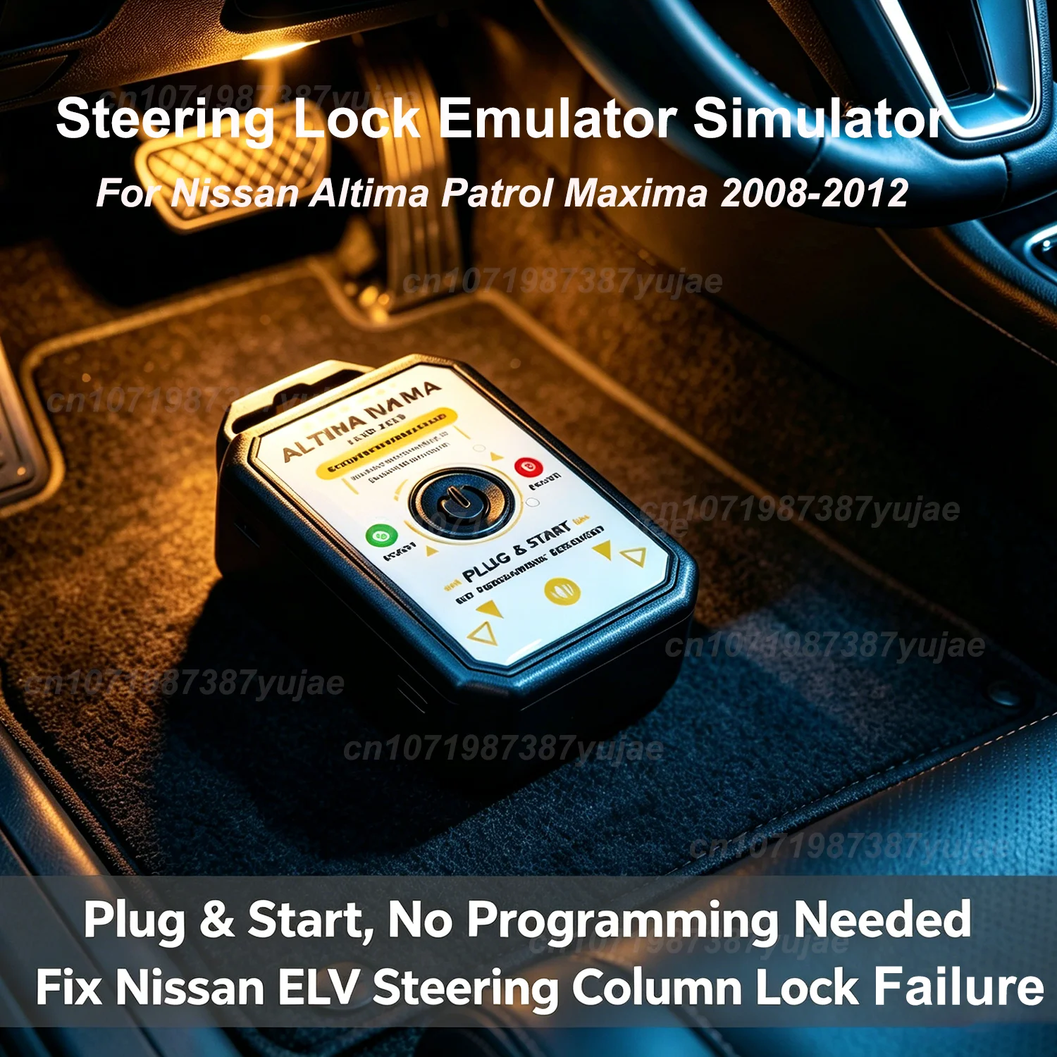 elv-esl-ステアリングロックエミュレーター-日産-アルティマ-マキシマ-2008-2012-370z-gt-r-アルティマ-ムラーノ用-プログラミング不要-ロック音付き