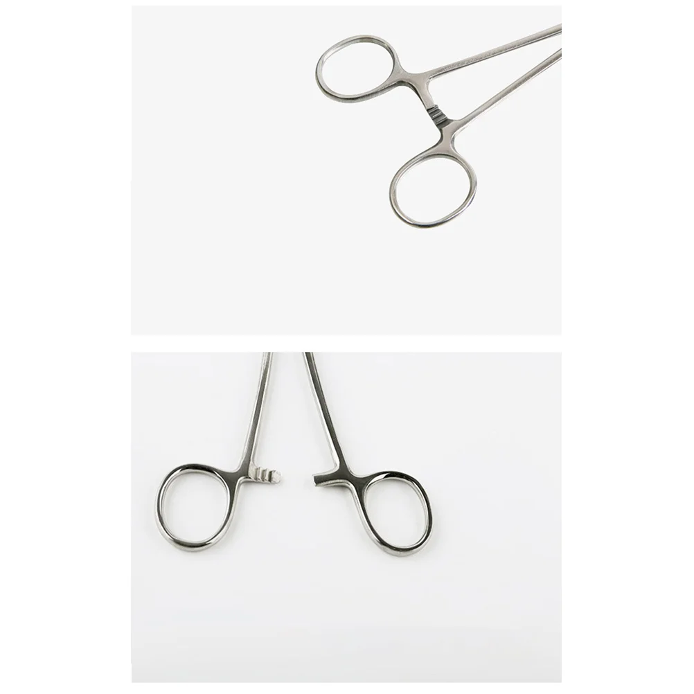 

Stainless Steel Hemostatic Forceps 14cm Straight Durable Rust-Proof Clamping Tool for Cupping Fishing Hair Removal Practical Use